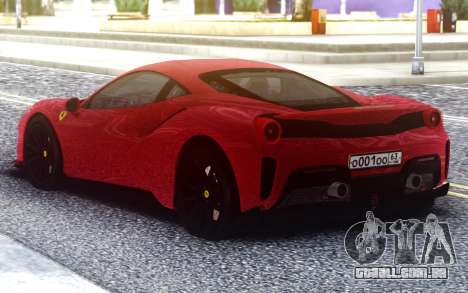 Ferrari 488 Pista 2020 para GTA San Andreas