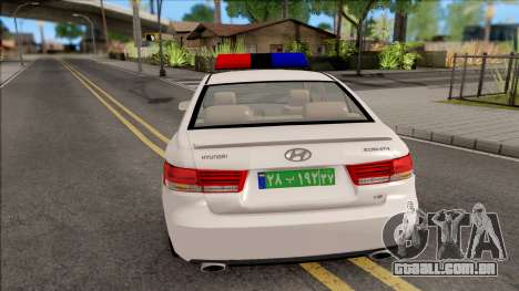 Hyundai Sonata 2009 Police para GTA San Andreas
