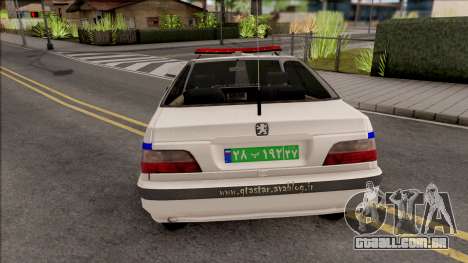 Peugeot Pars ELX Police para GTA San Andreas