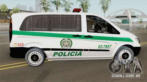 Mercedes-Benz Vito (Patrullas Colombianas) para GTA San Andreas