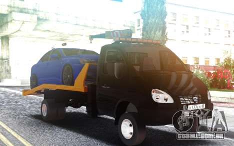 Caminhão de reboque GAZ-3302 com um Carro no tel para GTA San Andreas