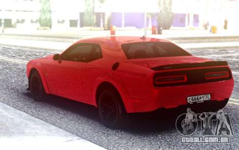 Dodge SRT Demon 2020 TURBO KE32 para GTA San Andreas