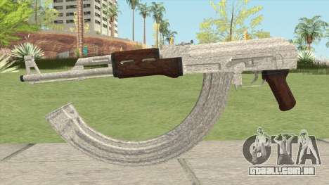 AK-47 Silver para GTA San Andreas