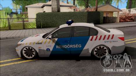 BMW M5 E60 Magyar Rendorseg para GTA San Andreas