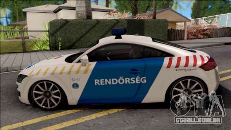 Audi TT Magyar Rendorseg Updated Version para GTA San Andreas