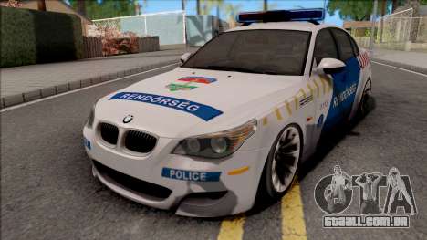 BMW M5 E60 Magyar Rendorseg para GTA San Andreas