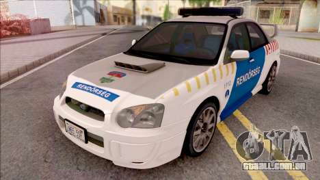 Subaru Impreza WRX STi 2004 Magyar Rendorseg para GTA San Andreas