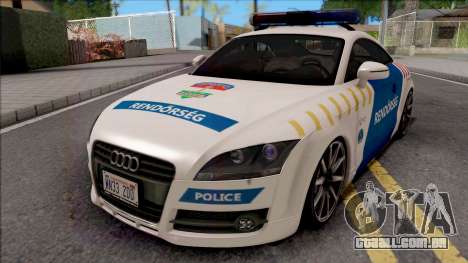 Audi TT Magyar Rendorseg Updated Version para GTA San Andreas