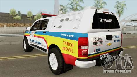 Chevrolet S10 2017 (PMMG Tatico Movel) para GTA San Andreas