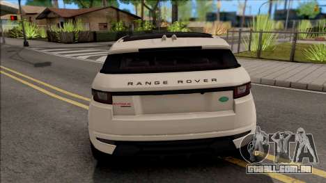 Land Rover Range Rover Evoque para GTA San Andreas
