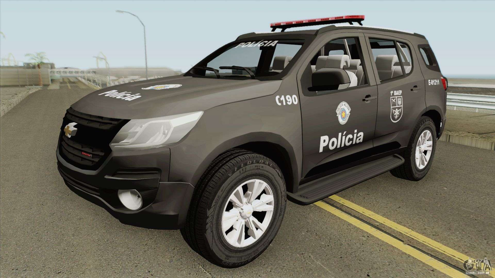 GTA 5 MOD - Blazer PM SP PRIMEIRO Carro de Policia Brasileiro no GTA V 