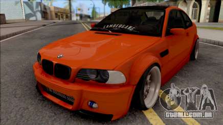 BMW 3-er E46 2000 Stance by Hazzard Garage para GTA San Andreas