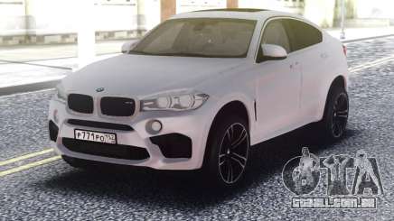 BMW X6M White Original para GTA San Andreas
