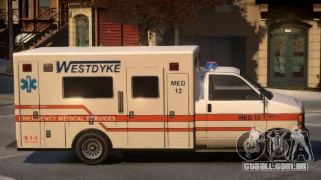 Ambulance Westdyke EMS para GTA 4