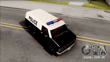 Declasse Burrito Police Van para GTA San Andreas