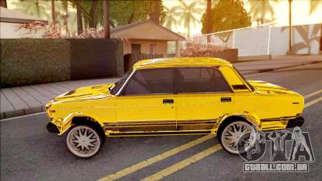 VAZ-2107 de Ouro Chrome Baku para GTA San Andreas