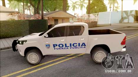 Toyota Hilux Policia Fuerza Publica para GTA San Andreas