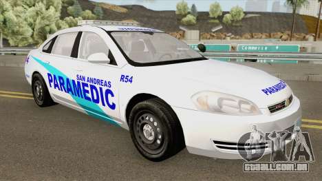 Chevrolet Impala 2012 (San Andreas Ambulance) para GTA San Andreas