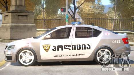 Skoda Octavia Police para GTA 4