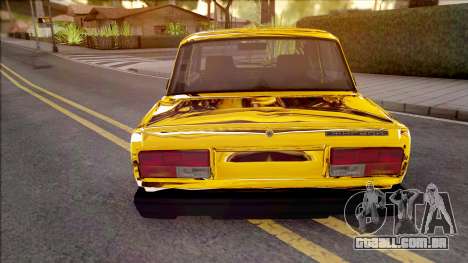 VAZ-2107 de Ouro Chrome Baku para GTA San Andreas