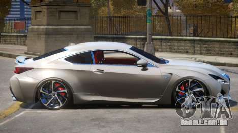 Lexus Coupe RC F para GTA 4