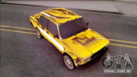 VAZ-2107 de Ouro Chrome Baku para GTA San Andreas