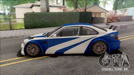 BMW M3 GTR NFS Most Wanted para GTA San Andreas