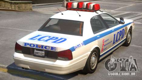 Vapid Stanier Police V2 para GTA 4
