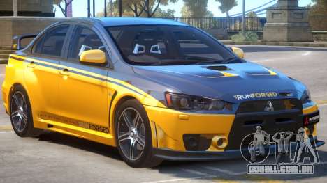 Mitsubishi Lancer Evo X PJ3 para GTA 4