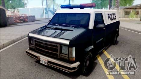 Declasse Burrito Police Van para GTA San Andreas