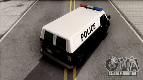 Declasse Burrito Police Van para GTA San Andreas