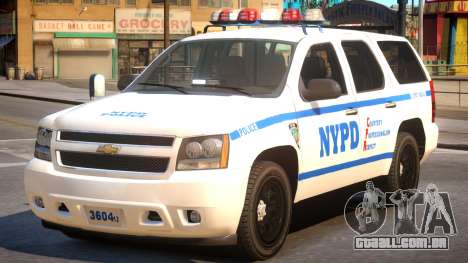 NYPD Chevrolet Tahoe para GTA 4