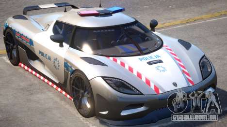 Koenigsegg Agera Highway Police para GTA 4