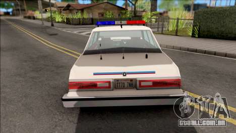 Dodge Diplomat 1989 Hometown Police para GTA San Andreas