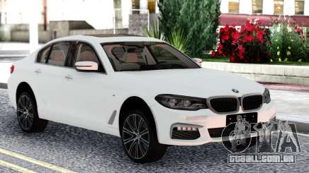 BMW 540i G30 White Sedan para GTA San Andreas
