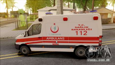 Mercedes-Benz Sprinter 2017 Turkish Ambulance para GTA San Andreas