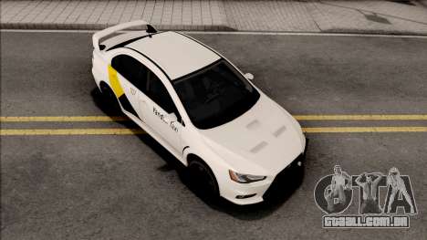 Mitsubishi Lancer Evolution 10 Yandex Taxi v2 para GTA San Andreas
