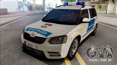 Skoda Yeti Magyar Rendorseg para GTA San Andreas