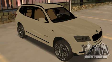 BMW X3 F25 2012 v1.0 Bulkin edition para GTA San Andreas
