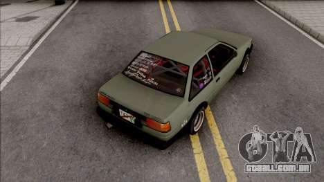 Toyota AE86 Levin Coupe Vision TopTeen para GTA San Andreas