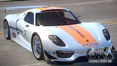 Porsche 918 RSR PJ1 para GTA 4