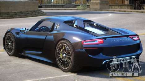 Porsche 918 Spyder V1.1 para GTA 4