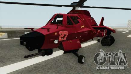 Código do helicóptero de guerra Hunter do GTA San Andreas 