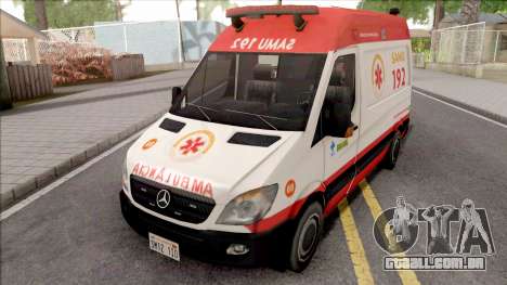 Mercedes-Benz Sprinter 2013 Ambulancia para GTA San Andreas