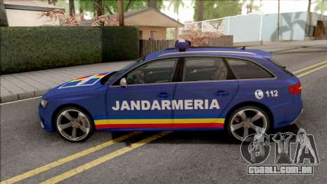 Audi RS4 Jandarmeria Romana para GTA San Andreas