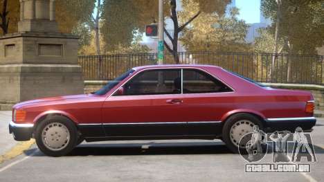 1987 Mercedes W126 R2 para GTA 4