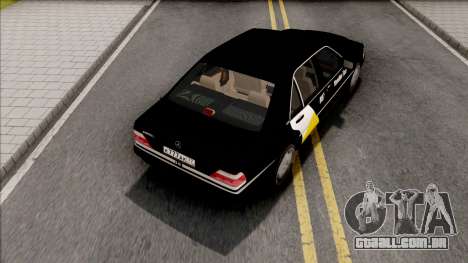 Mercedes-Benz S600L W140 Yandex Taxi Black para GTA San Andreas