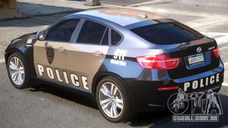 BMW X6 Police para GTA 4
