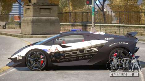 Lamborghini Sesto Police V1.1 para GTA 4