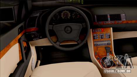 Mercedes-Benz S600L W140 Yandex Drive para GTA San Andreas